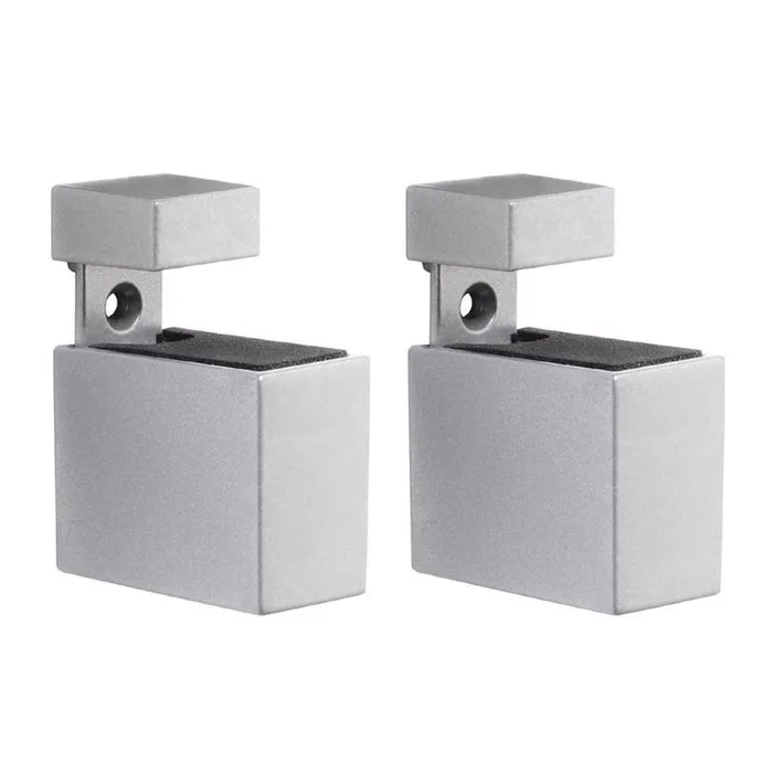 Dolle Cuadro 2.7 in. H X 0.9 in. W X 1.9 in. D Silver Metal Shelf Clips (Pack of 7)