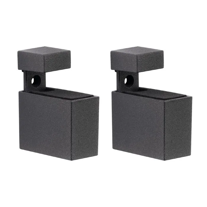 Dolle Cuadro 2.7 in. H X 0.9 in. W X 1.9 in. D Black Metal Shelf Clips (Pack of 7)