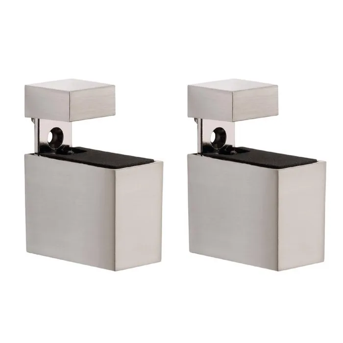 Dolle Cuadro 2.7 in. H X 0.9 in. W X 1.9 in. D Silver Metal Shelf Clips (Pack of 7)