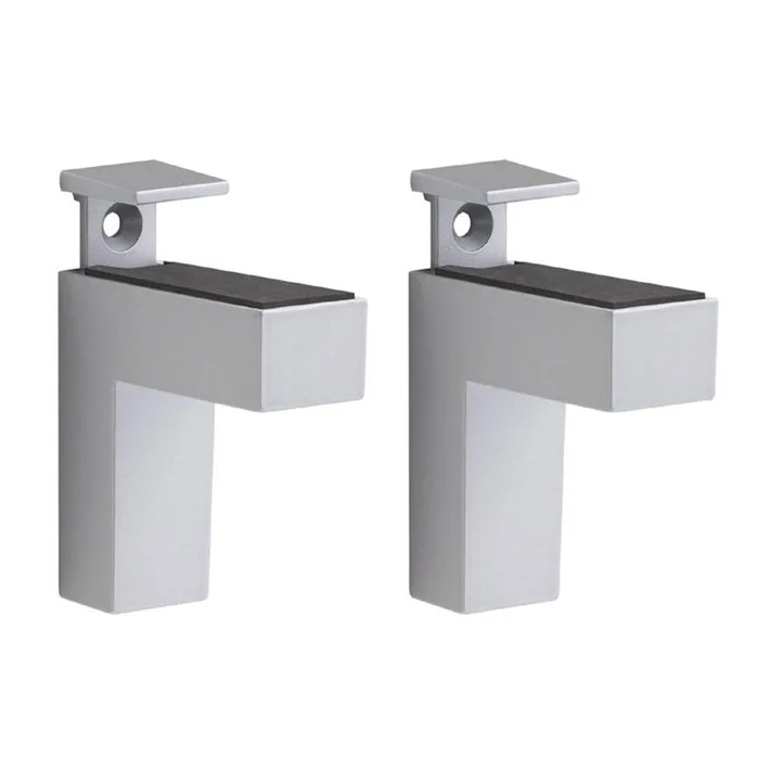 Dolle Eliot 4.4 in. H X 0.9 in. W X 2.6 in. D Silver Metal Shelf Clips (Pack of 7)