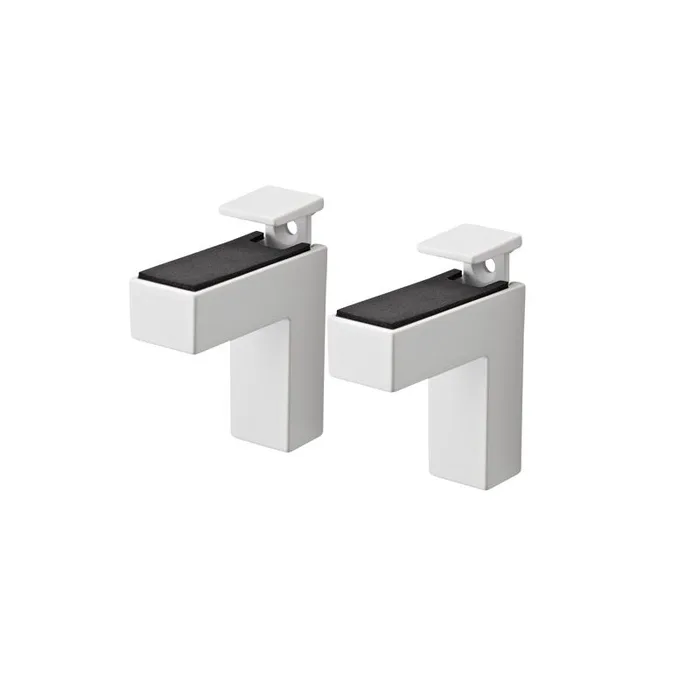 Dolle Eliot 4.4 in. H X 0.9 in. W X 2.6 in. D White Metal Shelf Clips (Pack of 7)