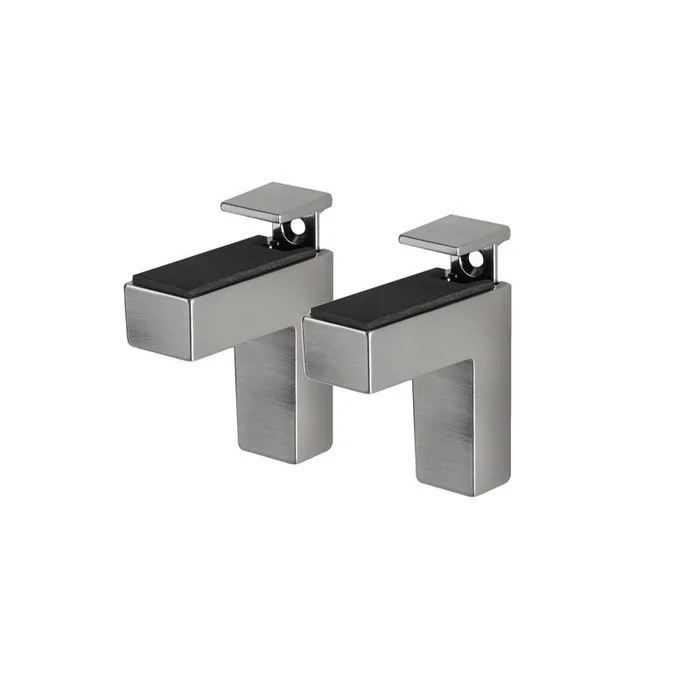 Dolle Eliot 4.4 in. H X 0.9 in. W X 2.6 in. D Silver Metal Shelf Clips (Pack of 7)