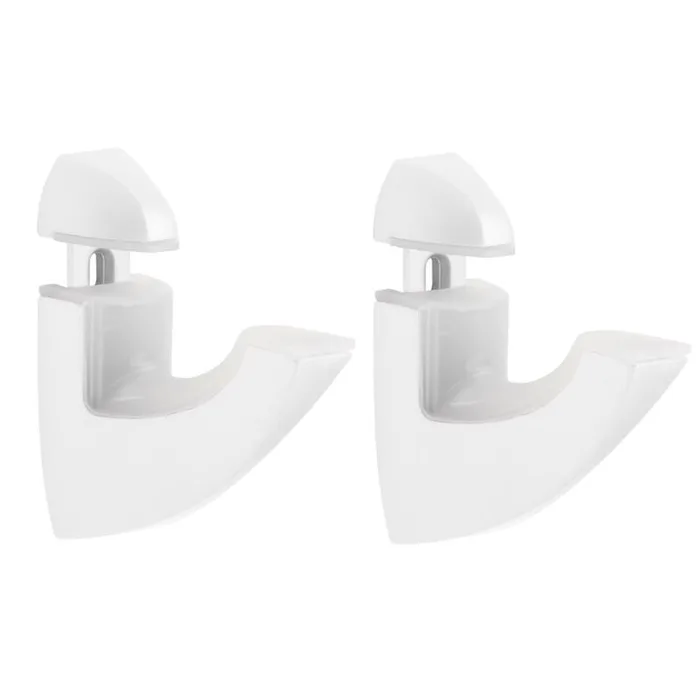 Dolle Scoop 3 in. H X 1 in. W X 2.5 in. D White Metal Shelf Clips (Pack of 7)