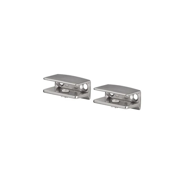 Dolle Flac 1.6 in. H X 1.6 in. W X 0.8 in. D Silver Metal Shelf Clips (Pack of 8)