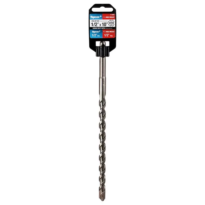 Tapcon 1/2 in. X 10 in. L Hardened Steel Masonry Concrete Drill Bit SDS-Plus Shank 1 pk