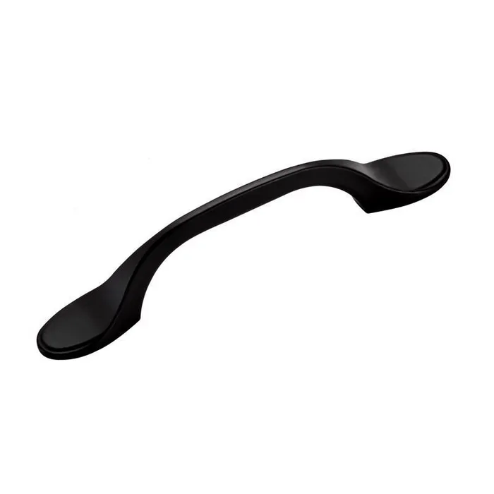 Amerock Transitional Arch Cabinet Pull 3 in. Matte Black Black 1 pk