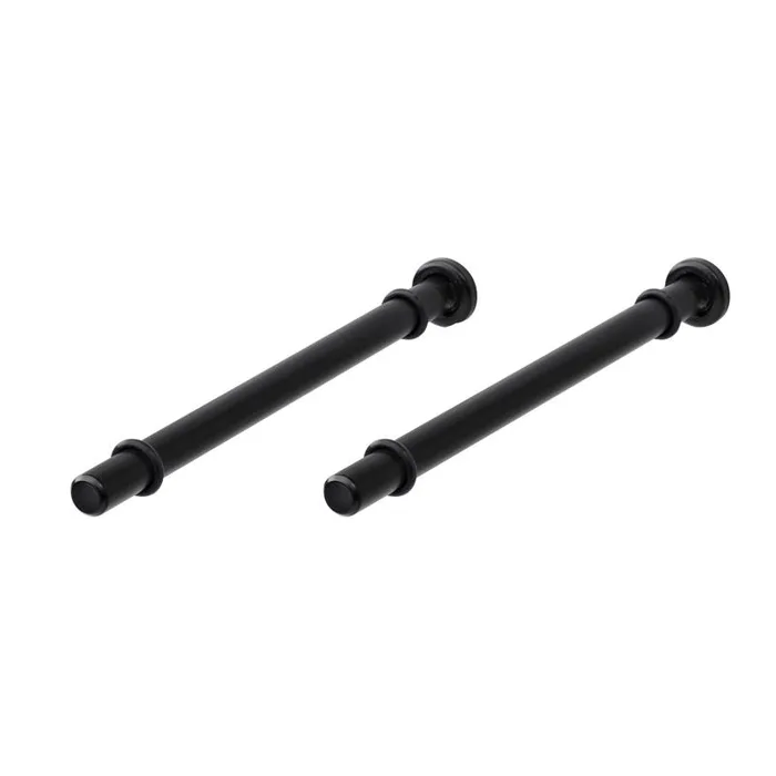 Dolle Atlas 0.9 in. H X 0.5 in. W X 7.9 in. D Black Steel Shelf Bracket (Pack of 8)