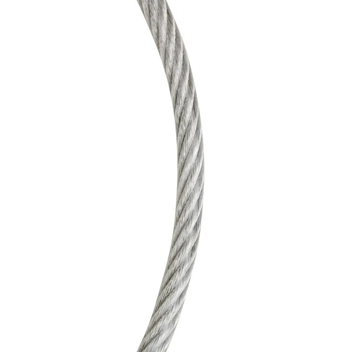 Koch Industries 3/32-3/16 in. D X 50 ft. L Galvanized Clear Vinyl Coated Wire Rope Cable (Pack of 5)