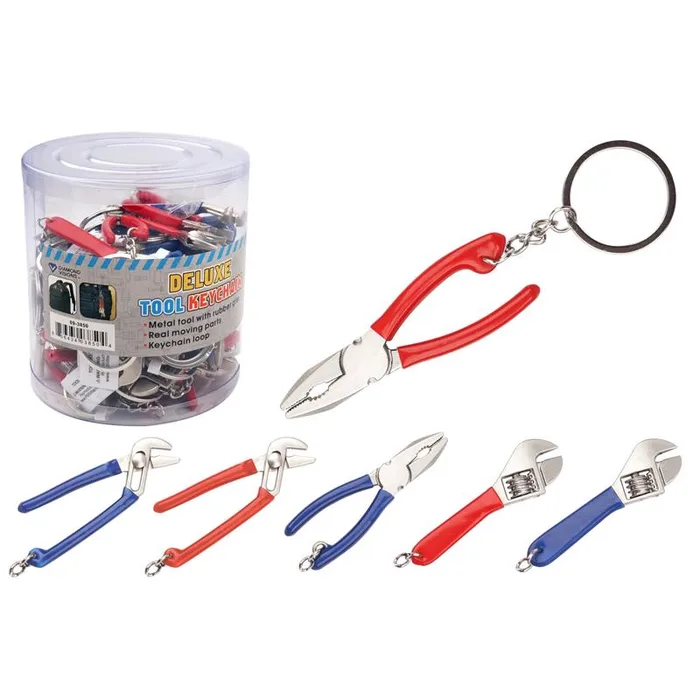 Diamond Visions Metal Assorted Tool Keychain (Pack of 36)