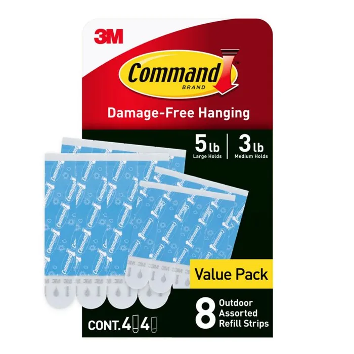 Command Assorted Foam Refill Strips 8 pk (Pack of 4)