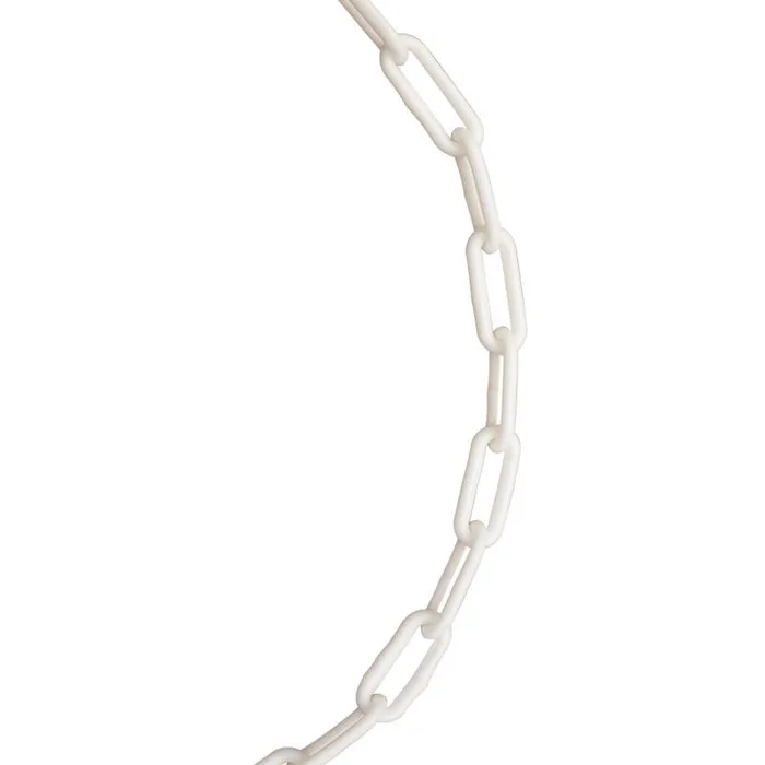 Koch Industries #6 Polycoated White Plastic Decorative Chain .21 in. D 1500 in.