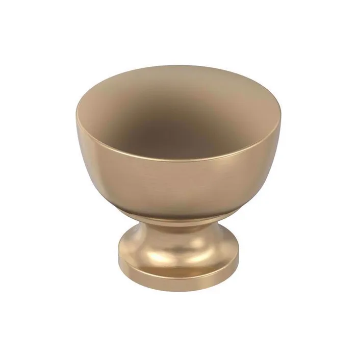 Amerock Chalice Transitional  Round Cabinet Knob 1.25 in. D 1.25 in. Champagne Bronze 1 pk