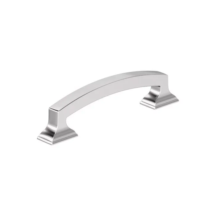 Amerock Incisive Transitional Arch Cabinet Pull 3-3/4 in. Polished Chrome Silver 1 pk