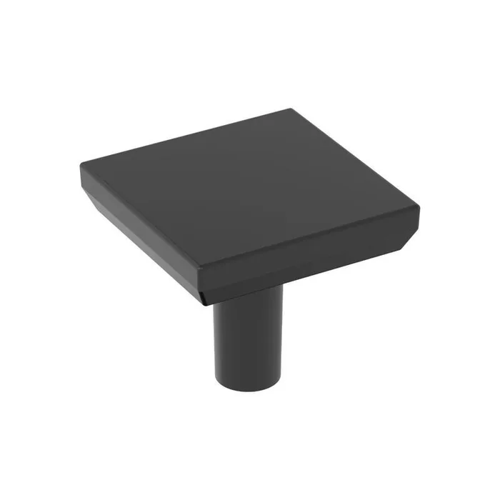 Amerock Chamfered Edge Contemporary  Square Cabinet Knob 1.06 in. D 1 in. Matte 1 pk