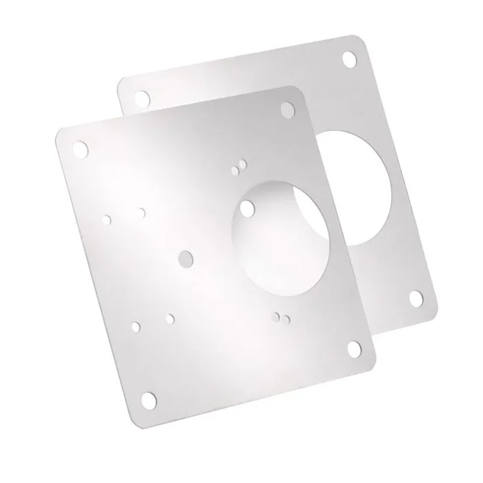 Amerock 3 in. W X 3 in. L Satin Nickel Silver Steel Cabinet Hinge 2 pk