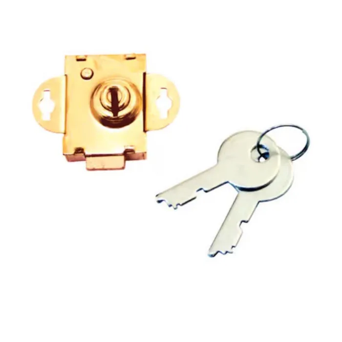ATC Brass Plated Steel Counter Clockwise Mailbox Lock 2 (Pack of 6)