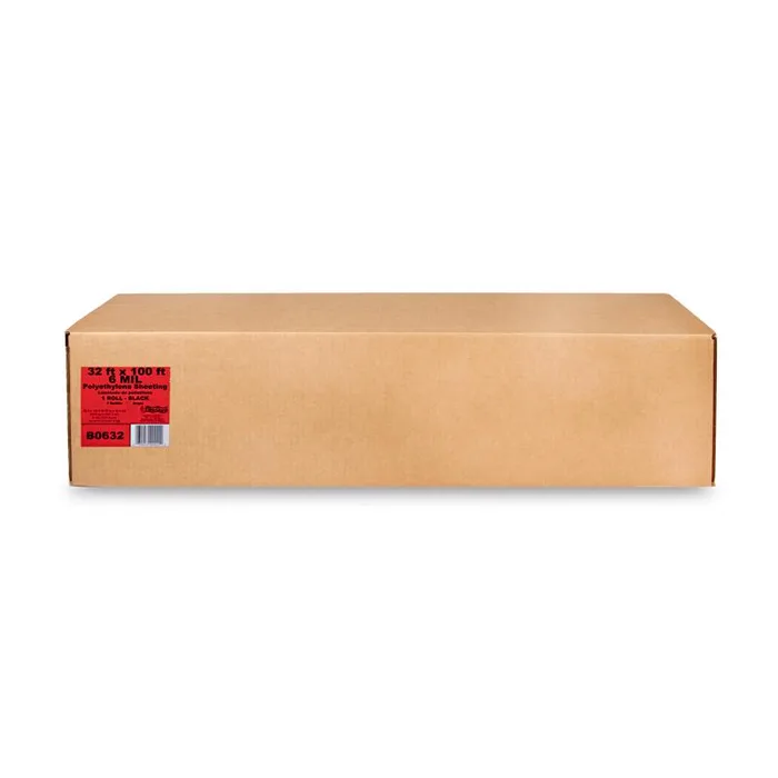 Film-Gard Plastic Sheeting 6 mil X 32 ft. W X 100 ft. L Polyethylene Black 1 pk