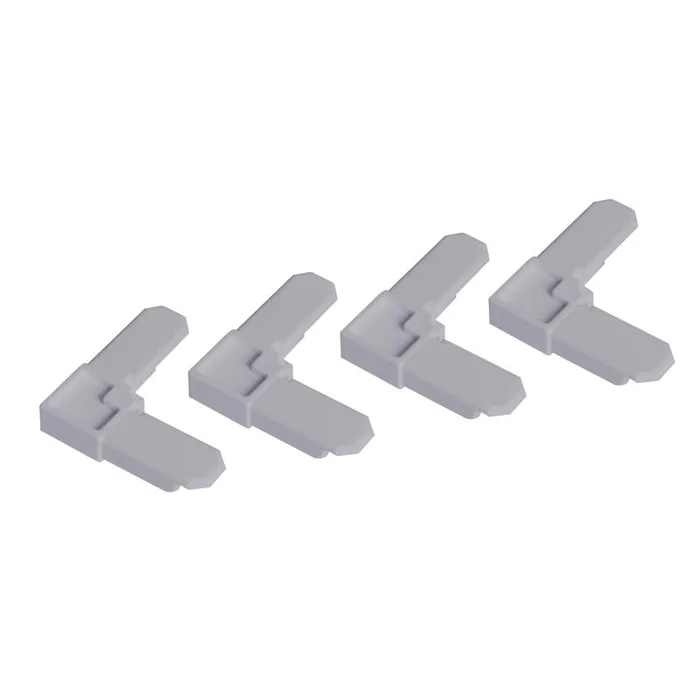 M-D Building Products Gray Plastic Frame Corners 3/8 in. H 100 pk