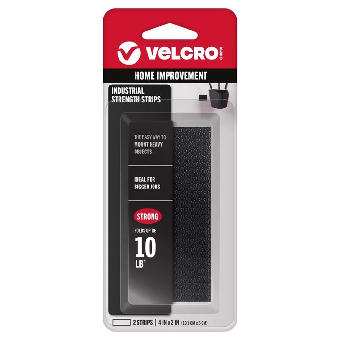 VELCRO Brand Industrial Strength Small Nylon Hook and Loop Fastener 4 in. L 2 pk (Pack of 6)