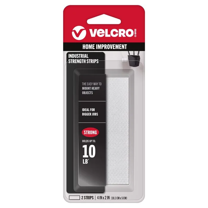 VELCRO Brand Industrial Strength Small Nylon Hook and Loop Fastener 4 in. L 2 pk (Pack of 6)
