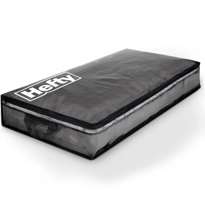 Hefty Underbed Black/Clear Storage Bag 6 in. H X 39 in. W X 20 in. D (Pack of 4)