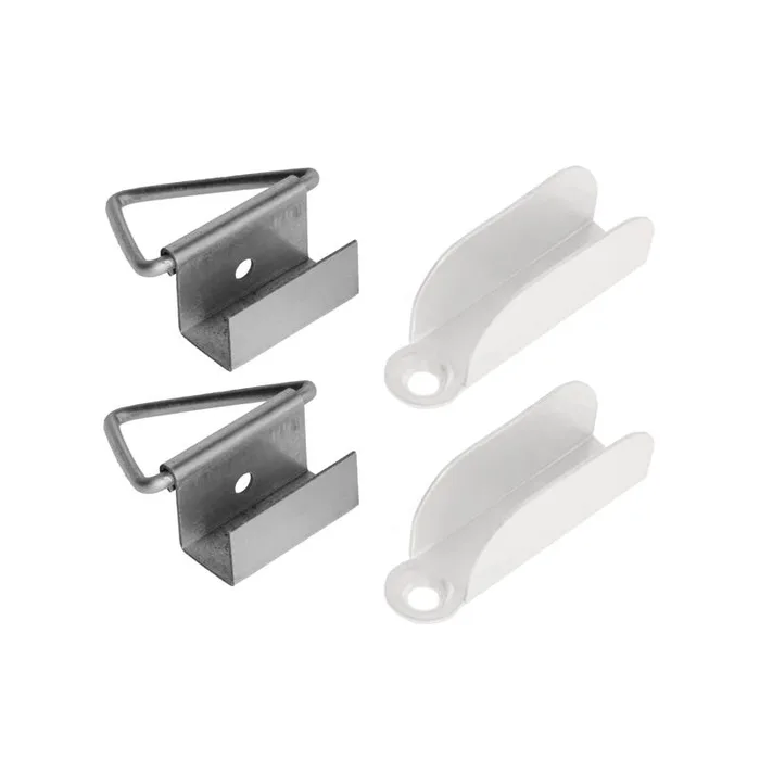 M-D Building Products Aluminum 3/8 in. W X 1-1/2 in. L Screen Top Hanger 1 pk (Pack of 10)