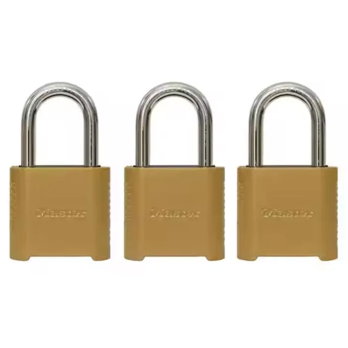 Master Lock 3.32 in. H X 2 in. W X 1.5 in. L Die-Cast Zinc 4-Digit Combination Combination Padlock