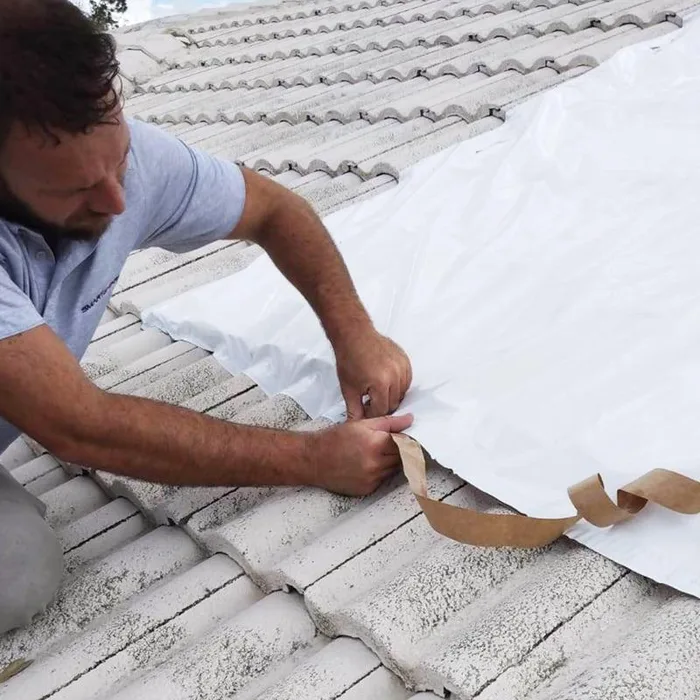 Smart-Tarp Self-Adhering 120 in. W X 120 in. L Poly Tarp White (Pack of 5)