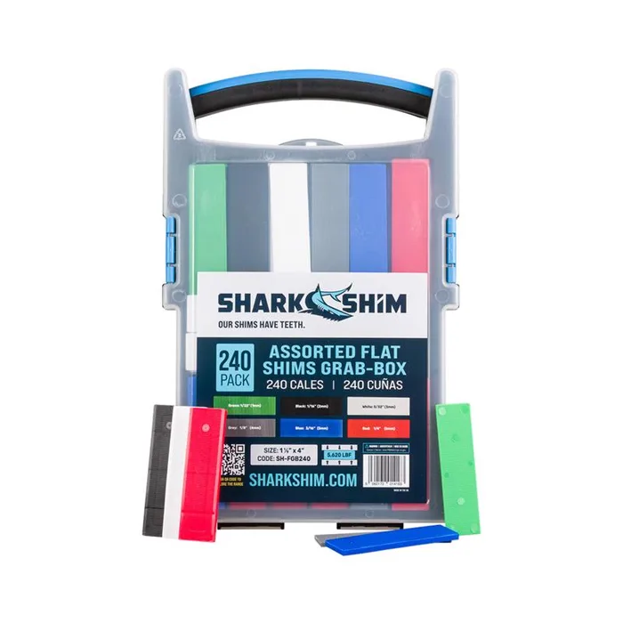 Shark Shim Broadfix 1.1 in. W X 3.9 in. L Hard Plastic Shim 240 pk
