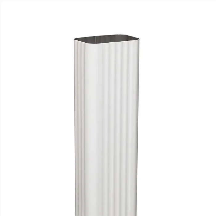 Amerimax 2 in. H X 3 in. W X 48 in. L White Aluminum Rectangular Downspout (Pack of 10)