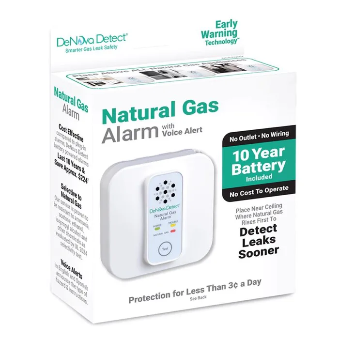 DeNova Detect Battery-Powered MEMS Gas Alarm