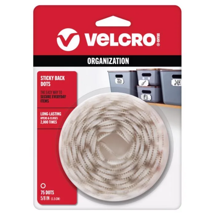 VELCRO Brand Small Nylon Hook and Loop Fastener 5/8  L 75 pk (Pack of 4)