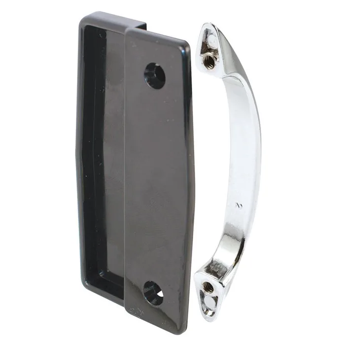 Prime-Line 1.875 in. L Black Plastic Sliding Door Edge Pull