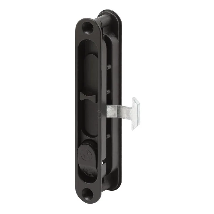 Prime-Line 5.6875 in. L Black Metal Sliding Door Edge Pull