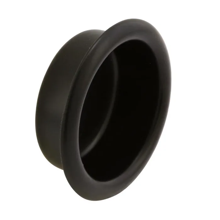 Prime-Line 3/4 in. L Matte Black Brass Door Pull