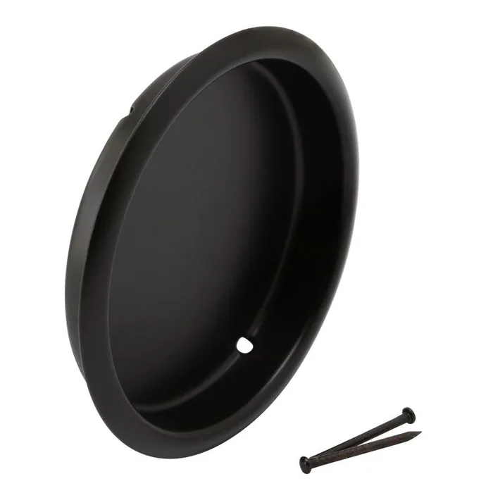 Prime-Line 2-1/8 in. L Matte Black Steel Door Pull