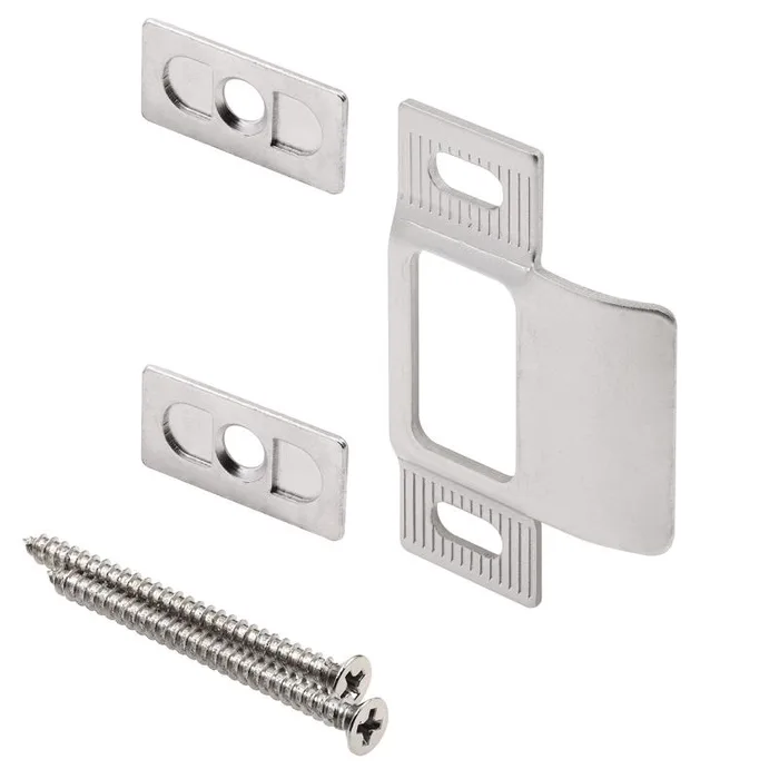 Prime-Line Satin Nickel Metal Door Strike 1 pc
