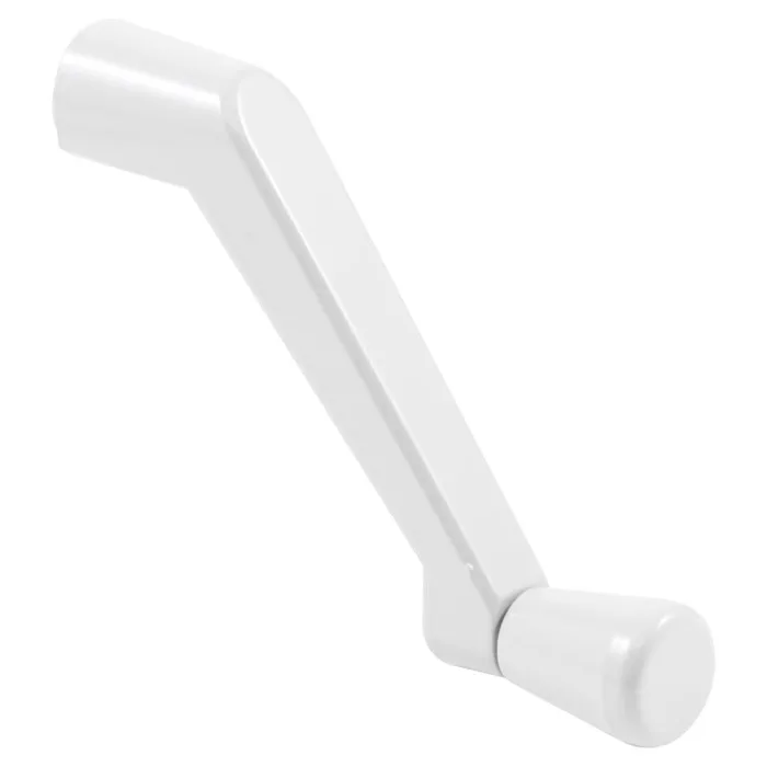Prime-Line White Metal Single-Arm Casement Crank Handle For Universal