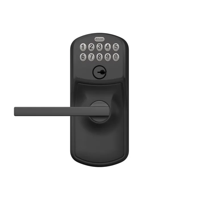 Schlage Matte Black Metal Electronic Touch Pad Entry Lever