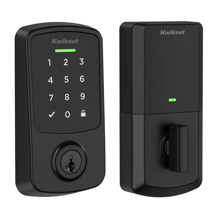 Kwikset Matte Black Metal Electronic Keypad Smart Lock