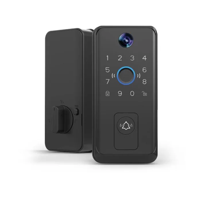 Feit Matte Black Metal Bluetooth Keypad Entry Smart Lock