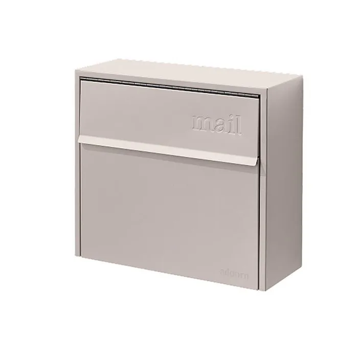 Adoorn Locking Galvanized Steel Wall Mount Sand Stone Mailbox