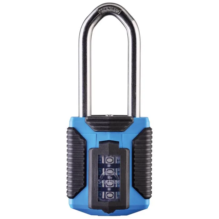 Squire 5.19 in. H X 1.96 in. W X 1.41 in. L Stainless Steel 4-Dial Combination Marine Padlock