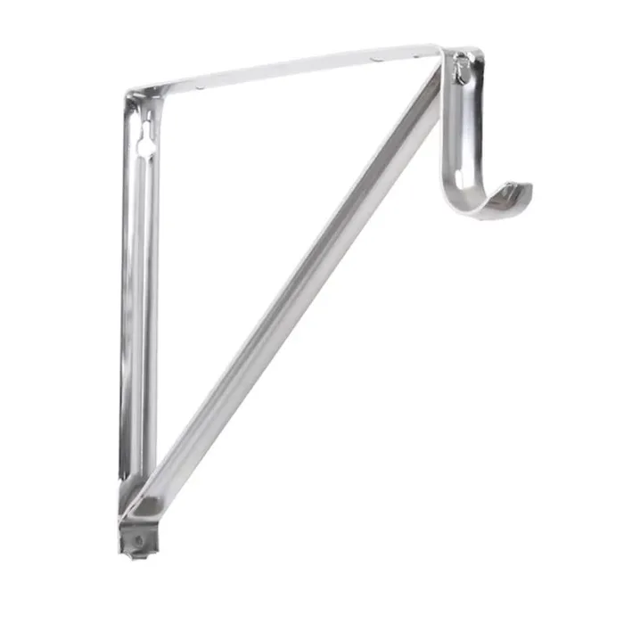 Closet Pro 18 in. L X 1-3/8 in. D Chrome Steel Closet Rod Bracket