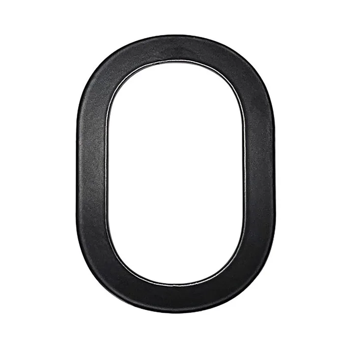 Adoorn Mailbox Address Number 4 in. Black Aluminum Self-Adhesive Number 0 1 pc (Pack of 4)
