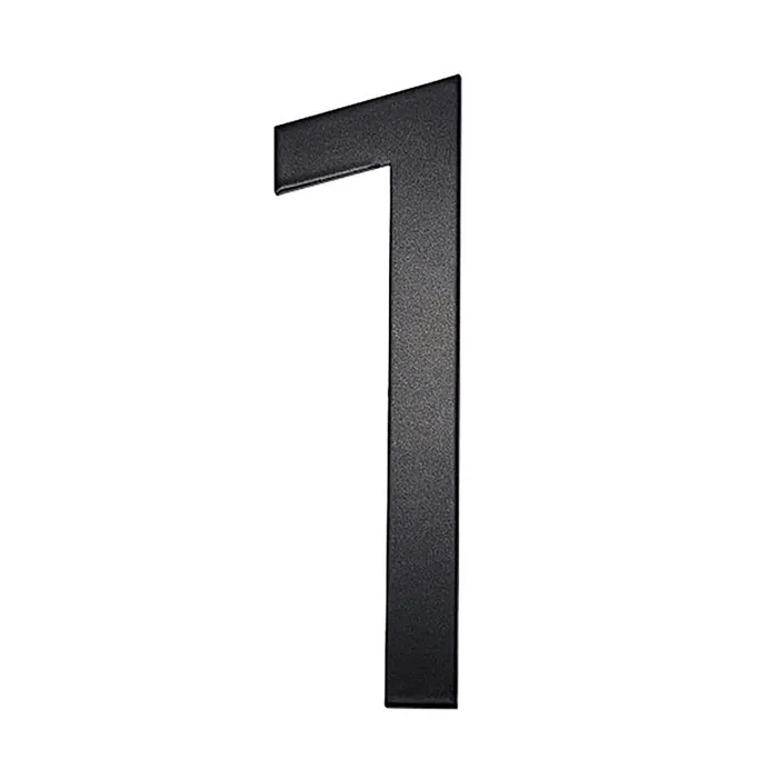 Adoorn Mailbox Address Number 4 in. Black Aluminum Self-Adhesive Number 1 1 pc (Pack of 4)