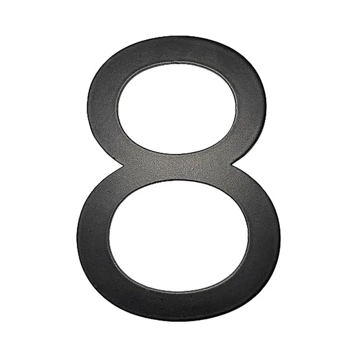 Adoorn 4 in. Black Aluminum Self-Adhesive Mailbox Number 8 1 pc (Pack of 4)