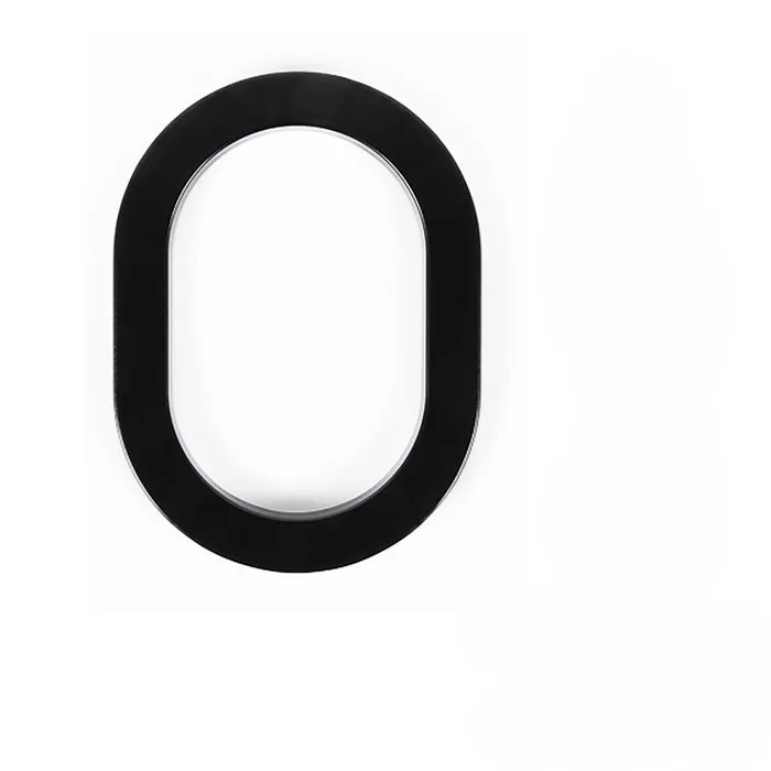Adoorn 6 in. Black Aluminum Screw-On House Number 0 1 pc (Pack of 4)