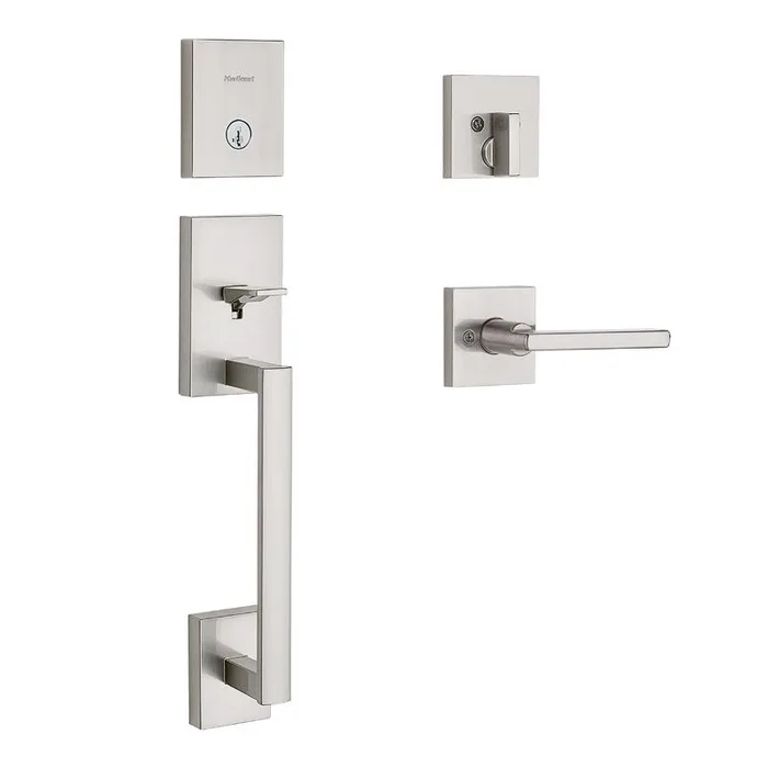 Kwikset San Clemente Satin Nickel Entry Handleset 1.75 in.