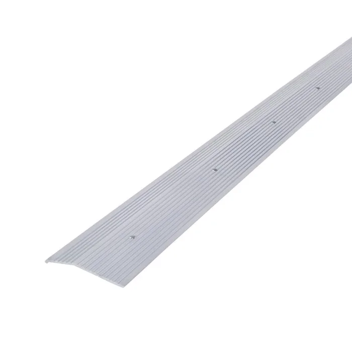 M-D Building Products 0.375 in. H X 2 in. W X 72 in. L Prefinished Silver Aluminum Carpet Trim